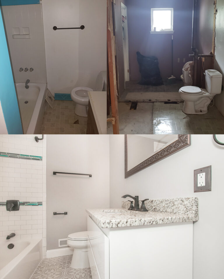 Home Renovation Project Before & After | Bathroom Renovation | The Azzam Group at RE/MAX Haven Realty